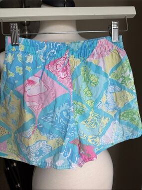 Lilly Pulitzer Multicolor Floral Patchwork Girls' Shorts 6X